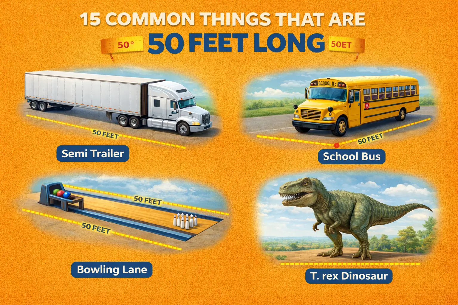 how long is 50 feet