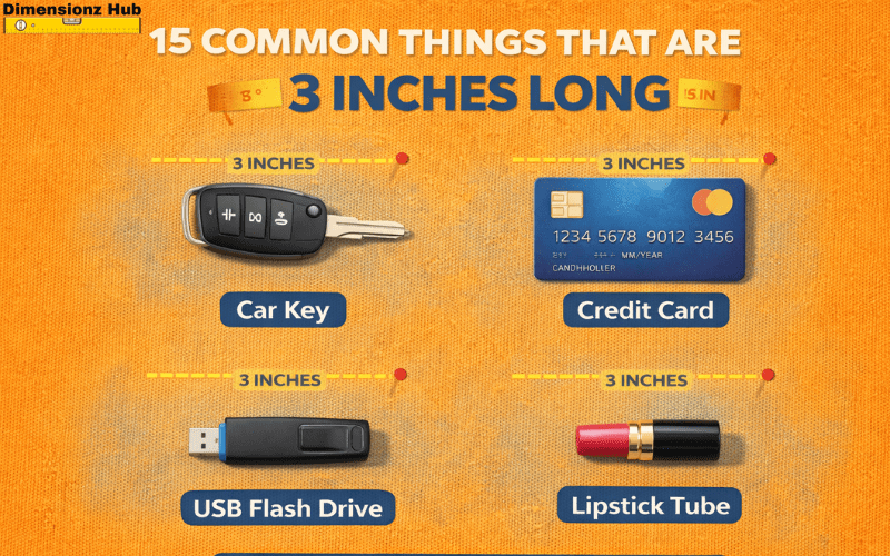 how long is 3 inches