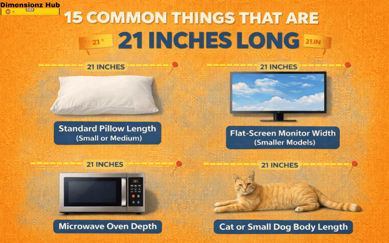 how long is 21 inches