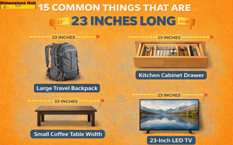 how long is 23 inches