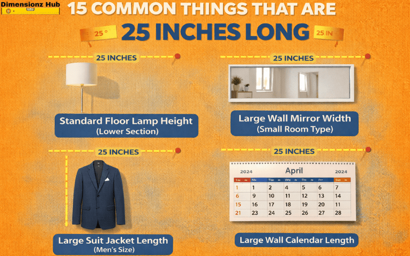 how long is 25 inches