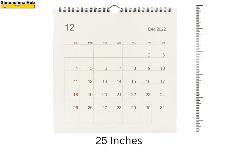 how long is 25 inches