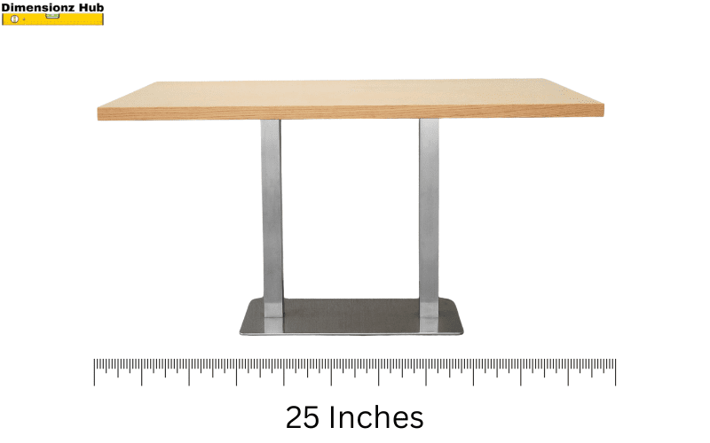 how long is 25 inches