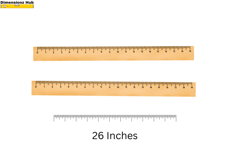 how long is 26 inches