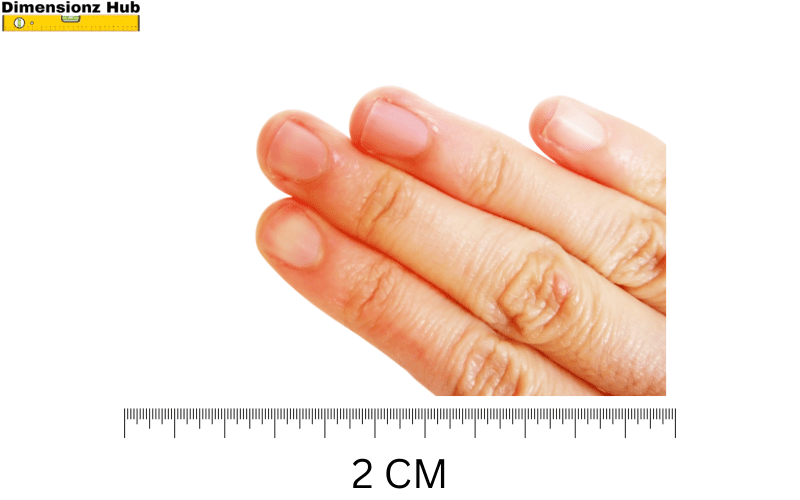 how big is 2 cm