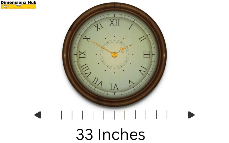how long is 33 inches