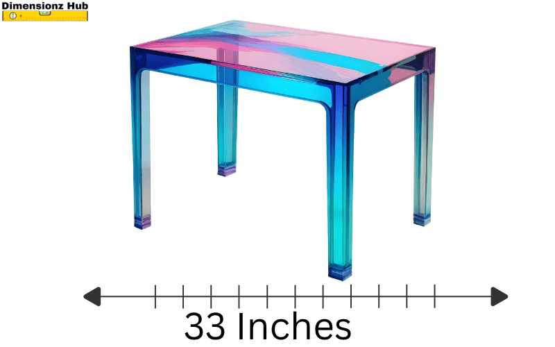 how long is 33 inches