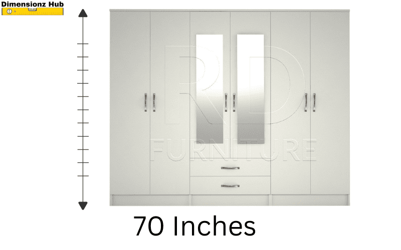 how long is 70 inches 