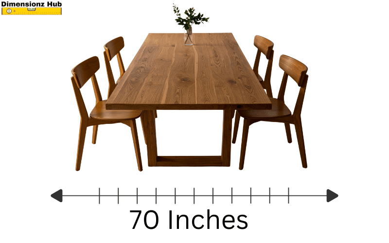 how long is 70 inches 