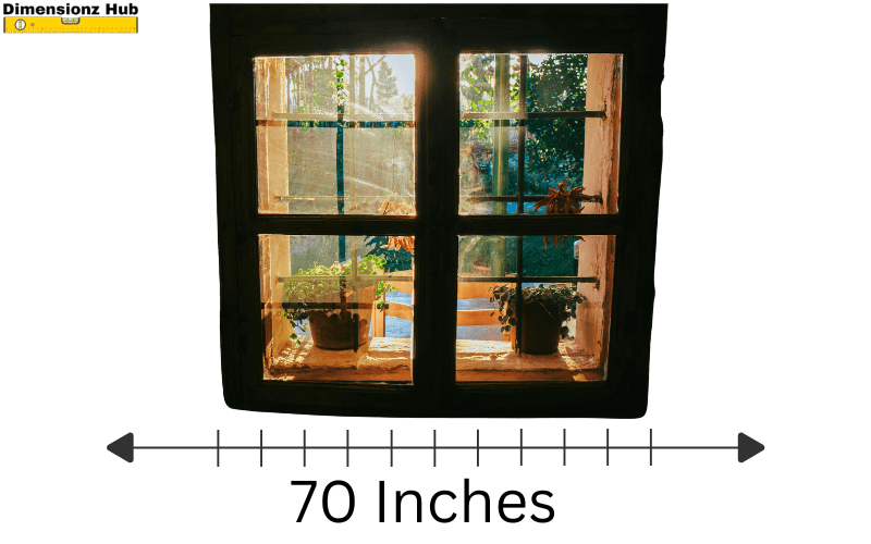 how long is 70 inches 