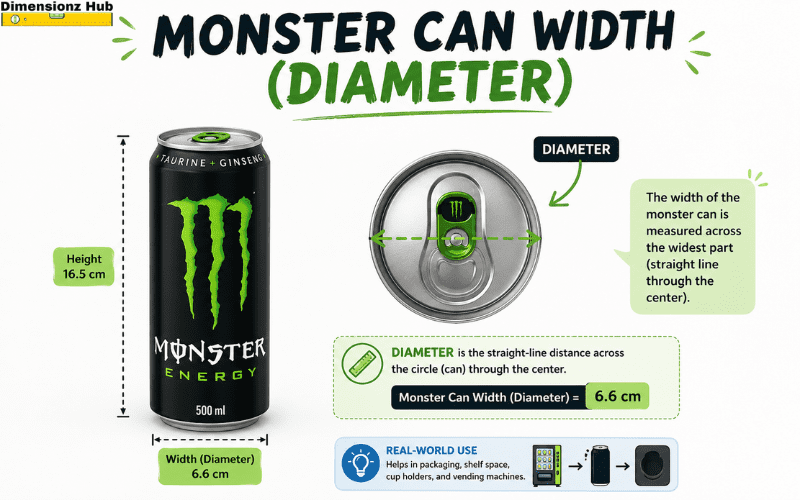 monster can dimensions