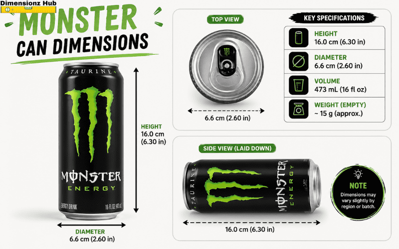 monster can dimensions