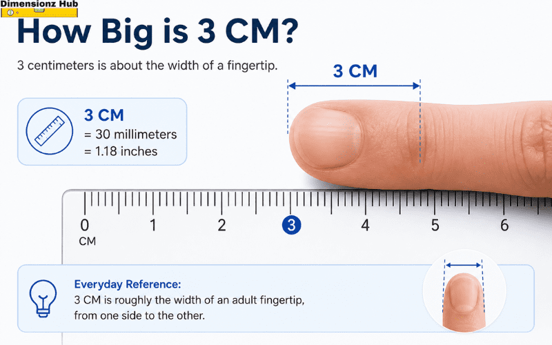 how big is 3 cm