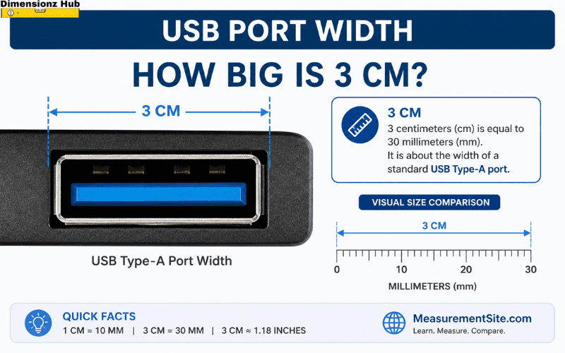 how big is 3 cm