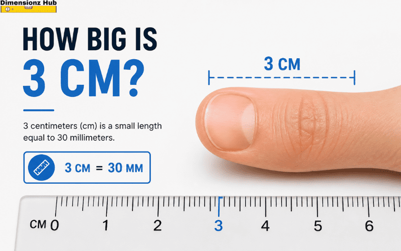 how big is 3 cm